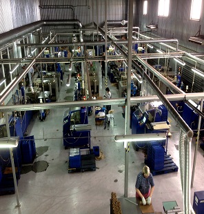 Automatic line for the production of small and medium ball bearings
